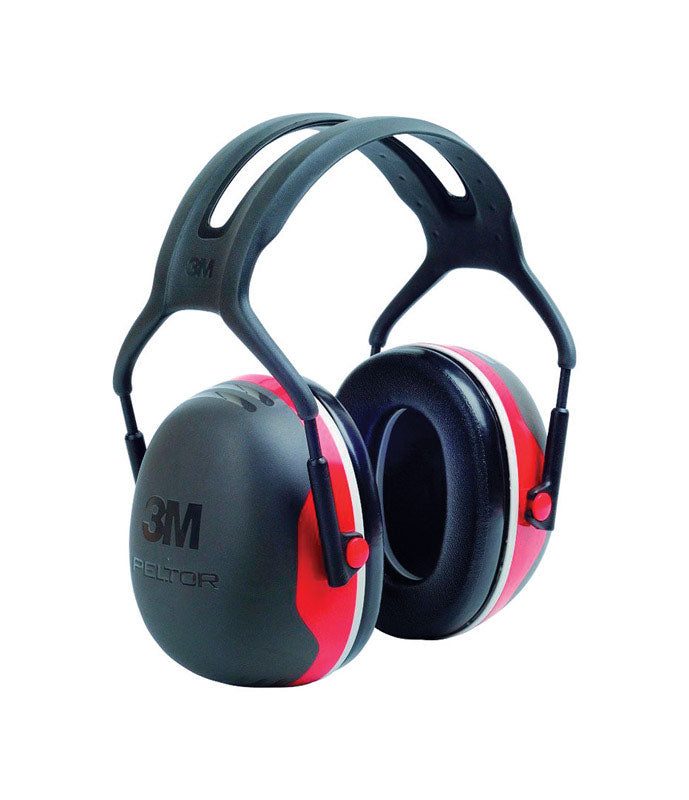 3M COMPANY, 3M 28 dB Soft Foam Ear Muffs Black/Red 1 pair