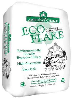 AMERICAN WOOD FIBERS, America's Choice Eco Flake 7.5 cu ft Wood Animal Bedding