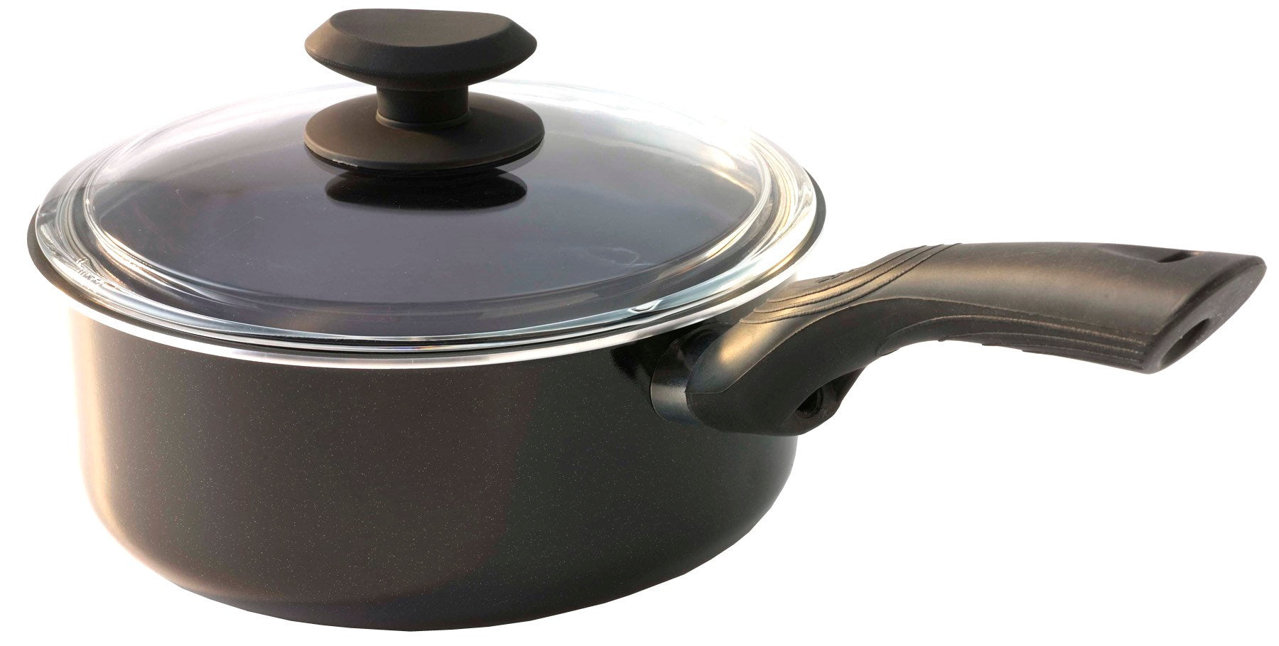 EPOCA INTERNATIONAL INC, Artistry Aluminum Covered Saucepan 2 qt Black