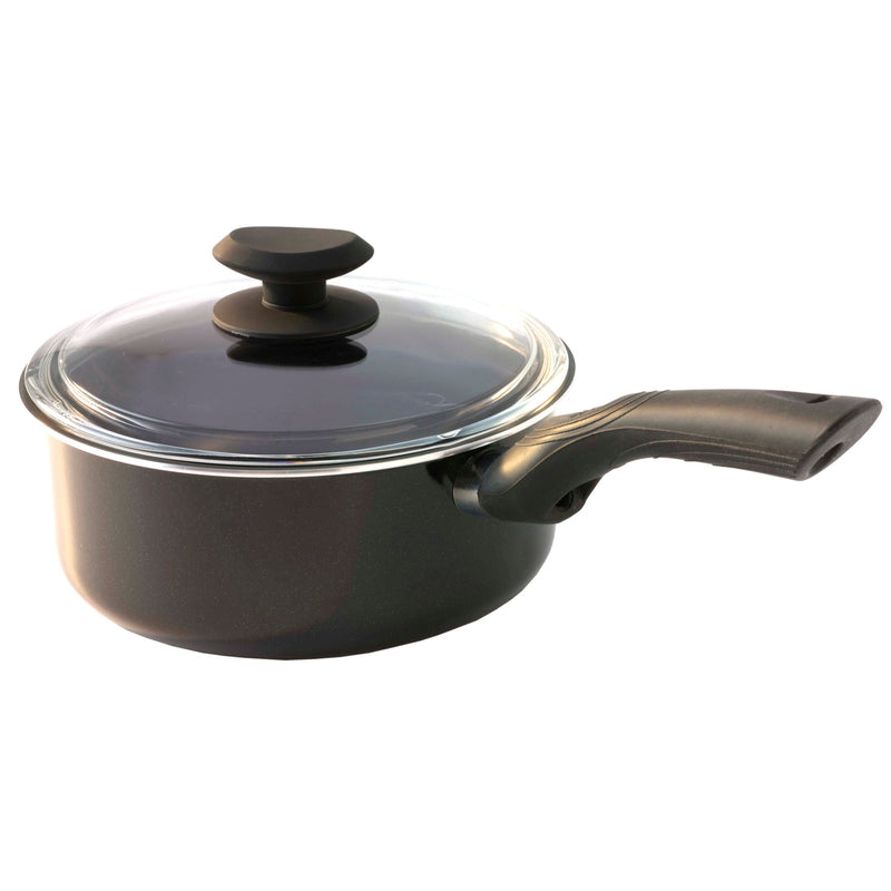 EPOCA INTERNATIONAL INC, Artistry Aluminum Covered Saucepan 2 qt Black