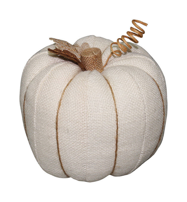 ACE TRADING - DYNO 7, BURLAP PUMPKIN MED IVORY (Pack of 4)