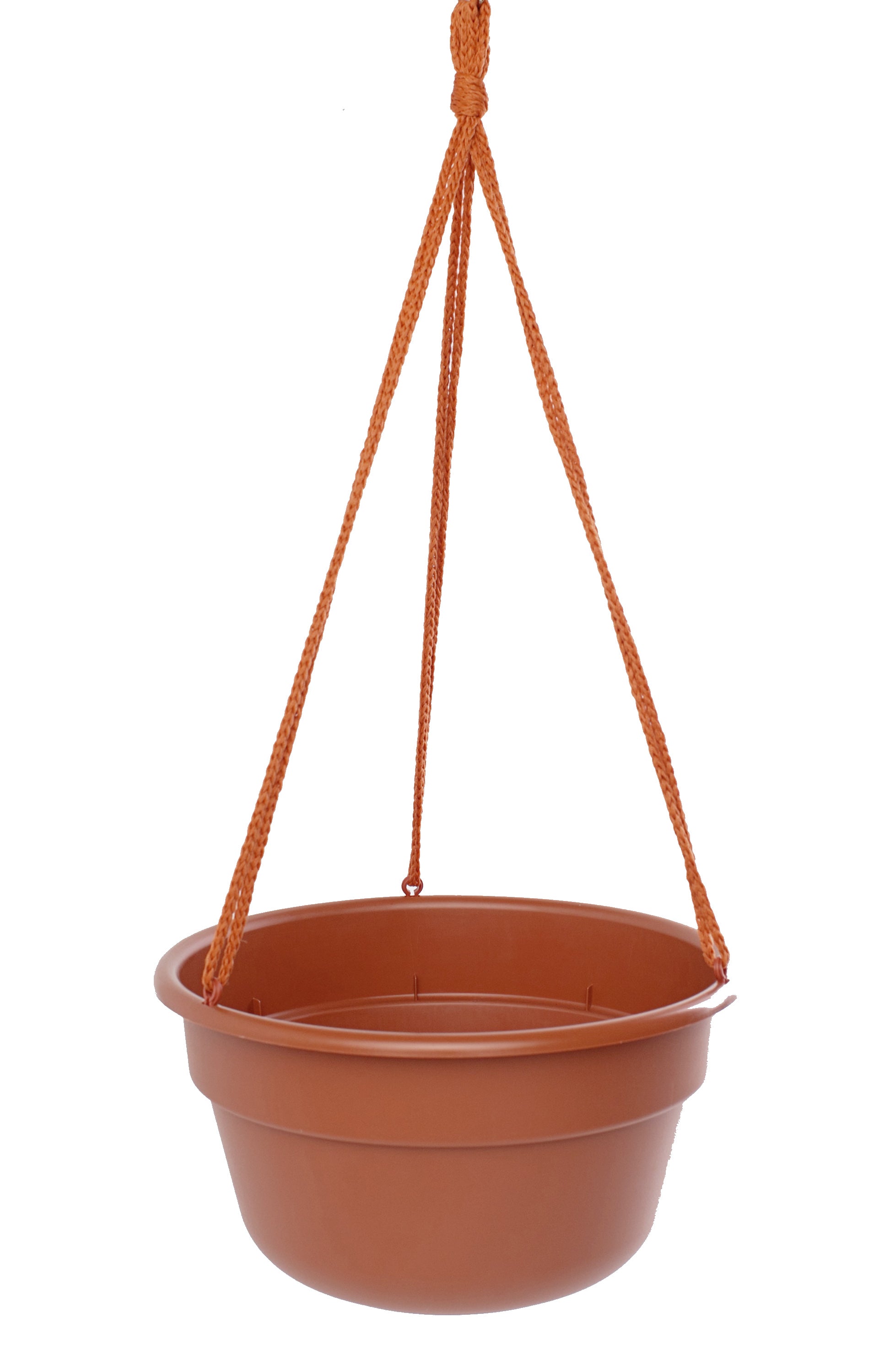 BLOEM LLC, Bloem 6.8 in. H X 12.4 in. D Resin Dura Cotta Hanging Basket Terracotta Clay