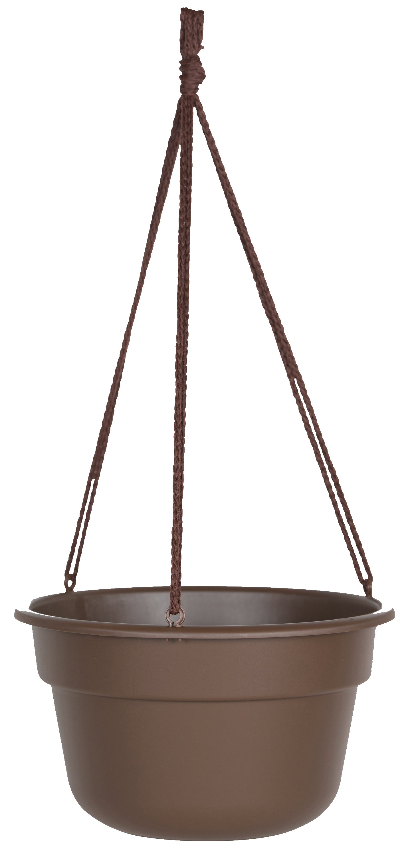 BLOEM LLC, Bloem 6.8 in. H X 12.4 in. D Resin Hanging Basket Chocolate