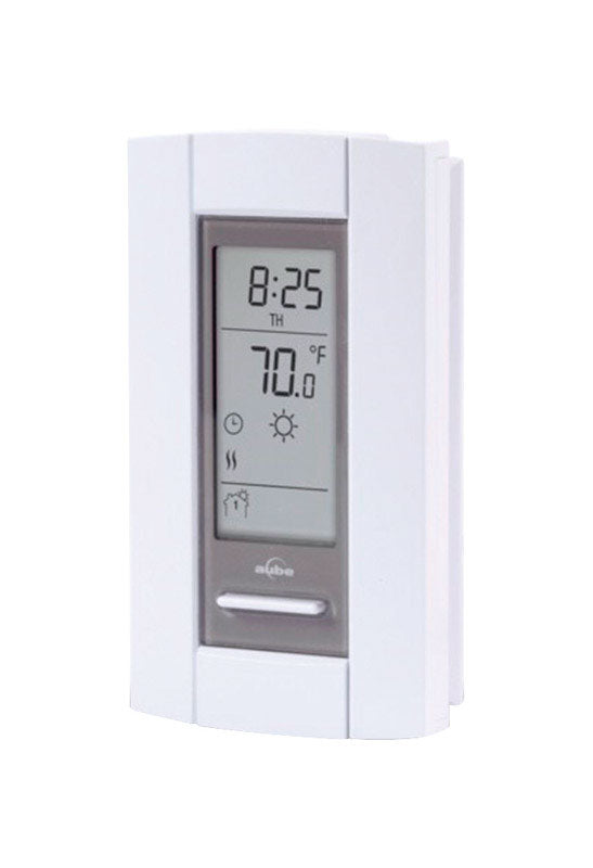 CADET MANUFACTURING CO, Cadet White Heating Touch Screen Backlit Programmable Thermostat 5 H x 3.75 W in.