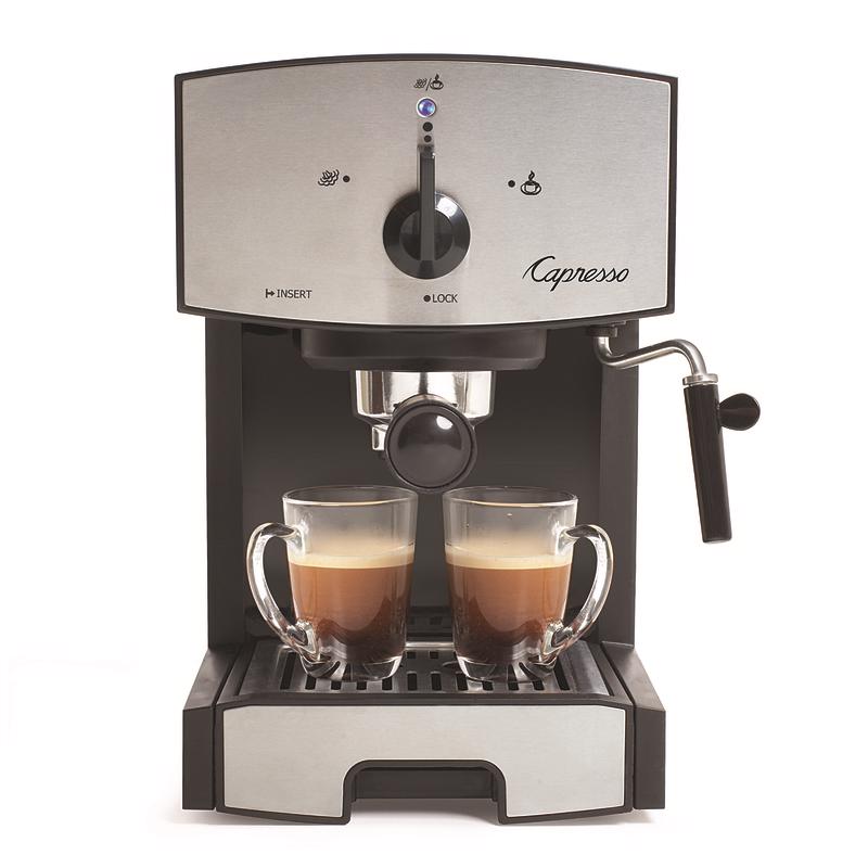 JURA CAPRESSO INC, Capresso 42 oz Black/Silver Coffee & Espresso Maker