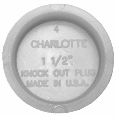 CHARLOTTE PIPE & FOUNDRY CO, Charlotte Pipe 1-1/2 in. PVC Test Cap