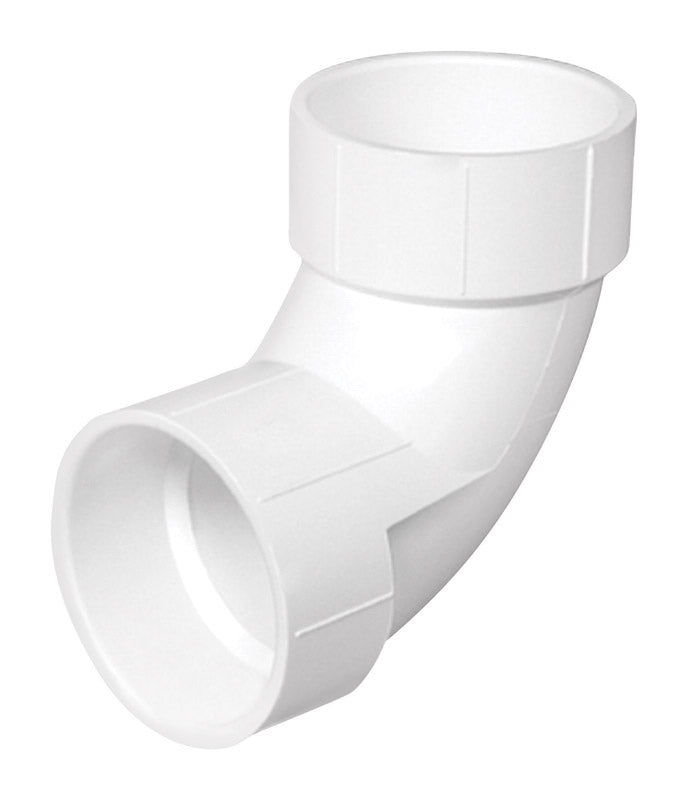 CHARLOTTE PIPE & FOUNDRY CO, Charlotte Pipe Schedule 40 2 in. Hub X 2 in. D Hub PVC Elbow