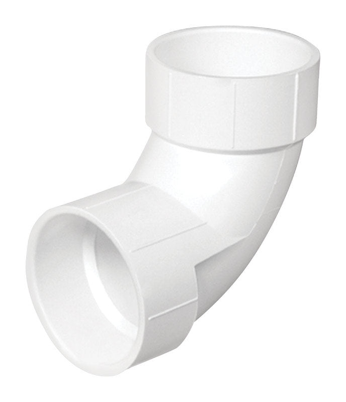 CHARLOTTE PIPE & FOUNDRY CO, Charlotte Pipe Schedule 40 3 in. Hub X 3 in. D Hub PVC Elbow 1 pk