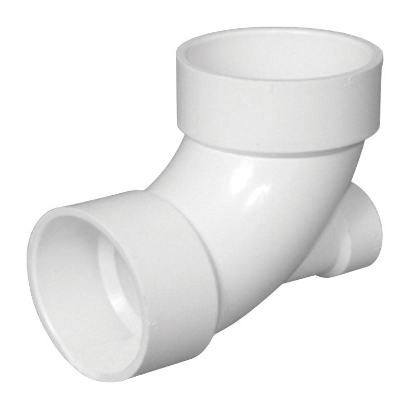 CHARLOTTE PIPE & FOUNDRY CO, Charlotte Pipe  Schedule 40  3 in. Hub   x 3 in. Dia. Hub  PVC  Elbow