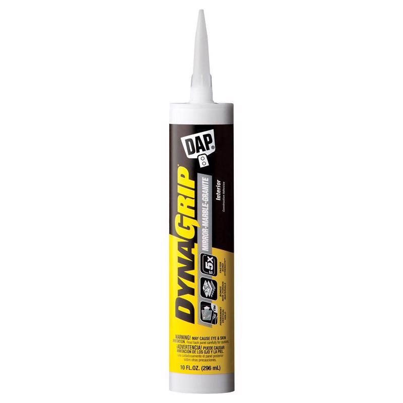 DAP PRODUCTS INC, DAP DynaGrip Mirror, Marble and Granite Construction Adhesive 9 oz