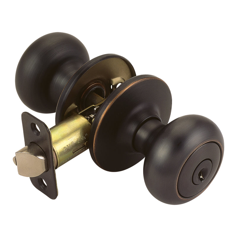 DHI CORP, Design House Cambridge Oil Rubbed Bronze Entry Knobs 1-3/4 in.