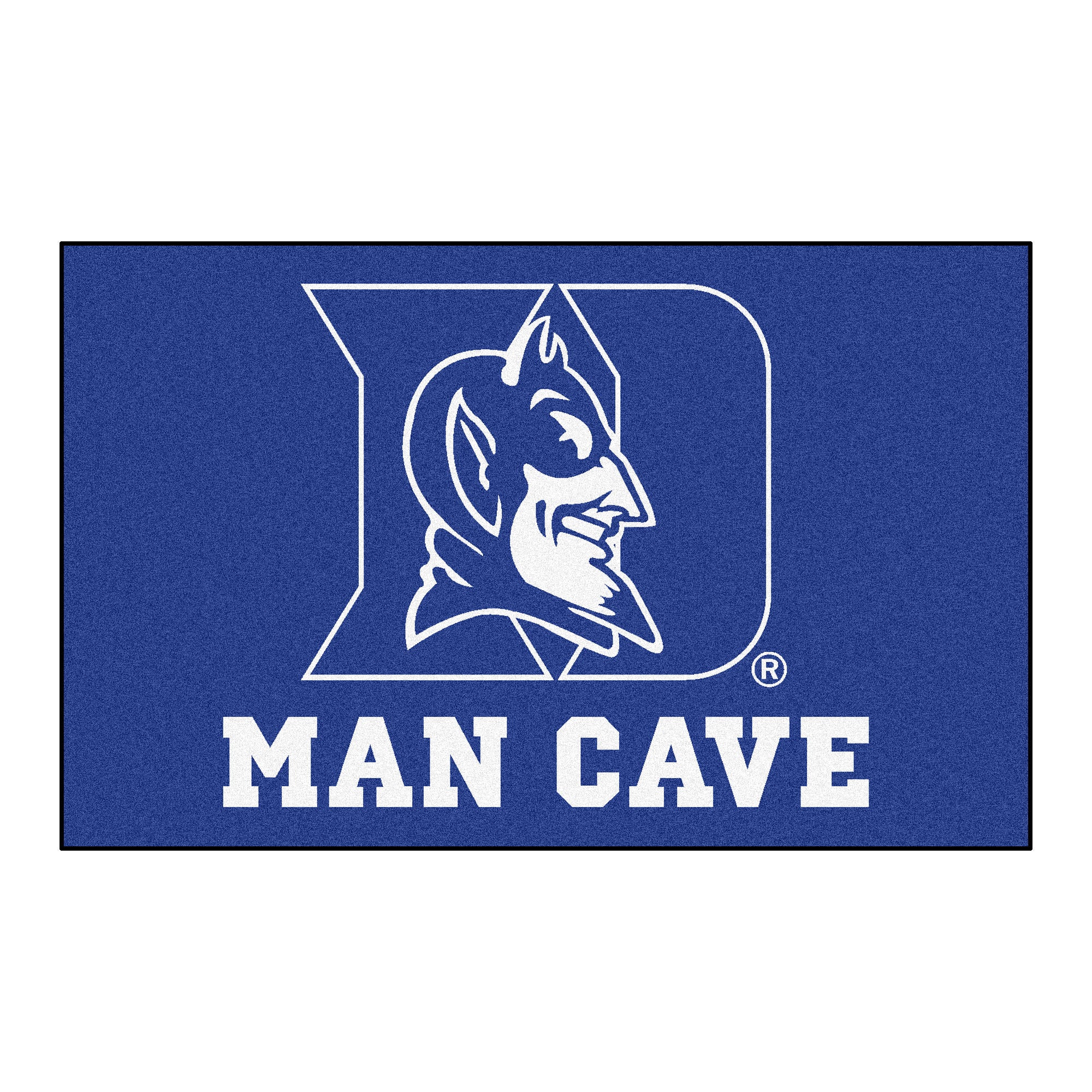 FANMATS, Duke University Blue Devils  Man Cave Area Rug - 5ft. X 8 ft.