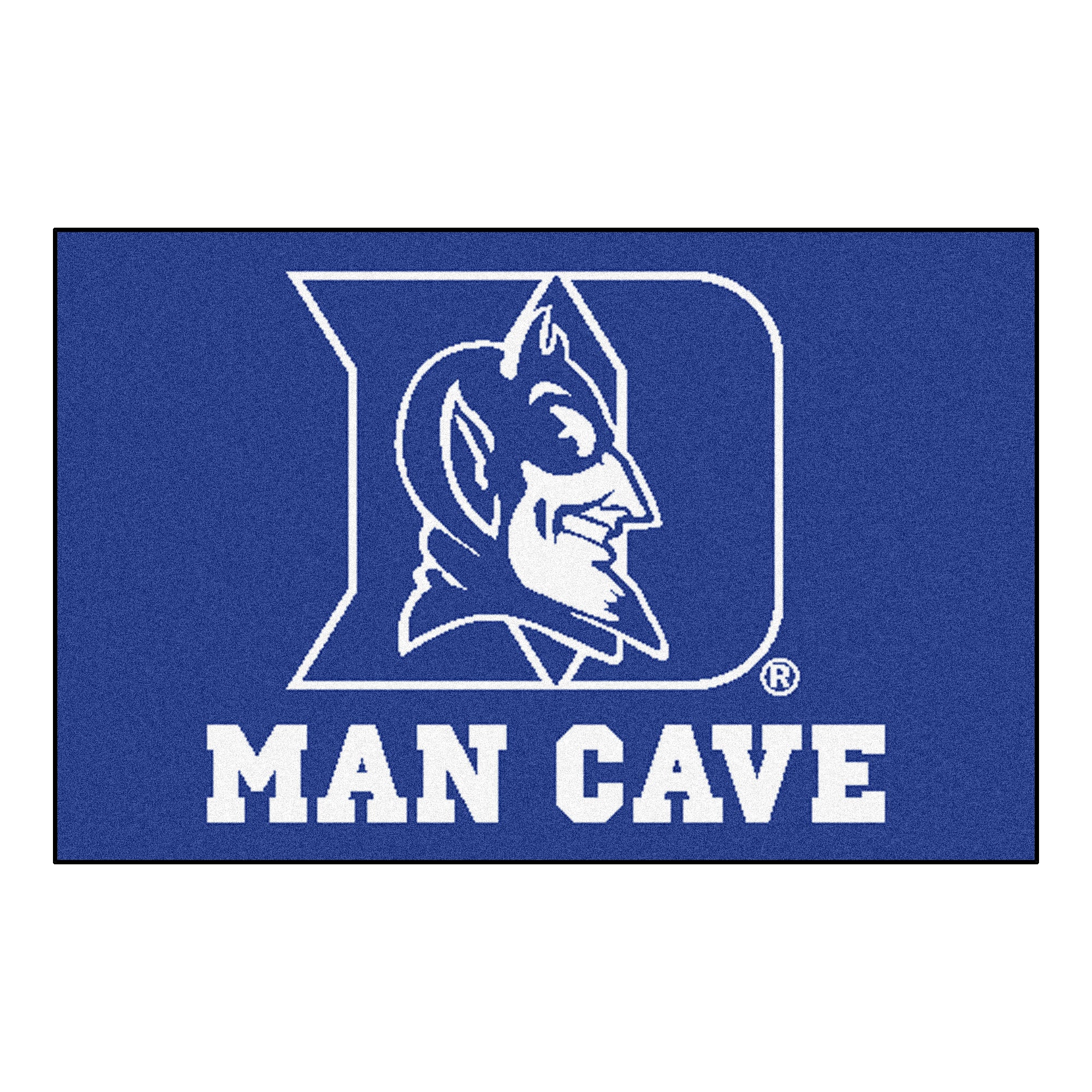 FANMATS, Duke University Blue Devils  Man Cave Rug - 19in. x 30in.