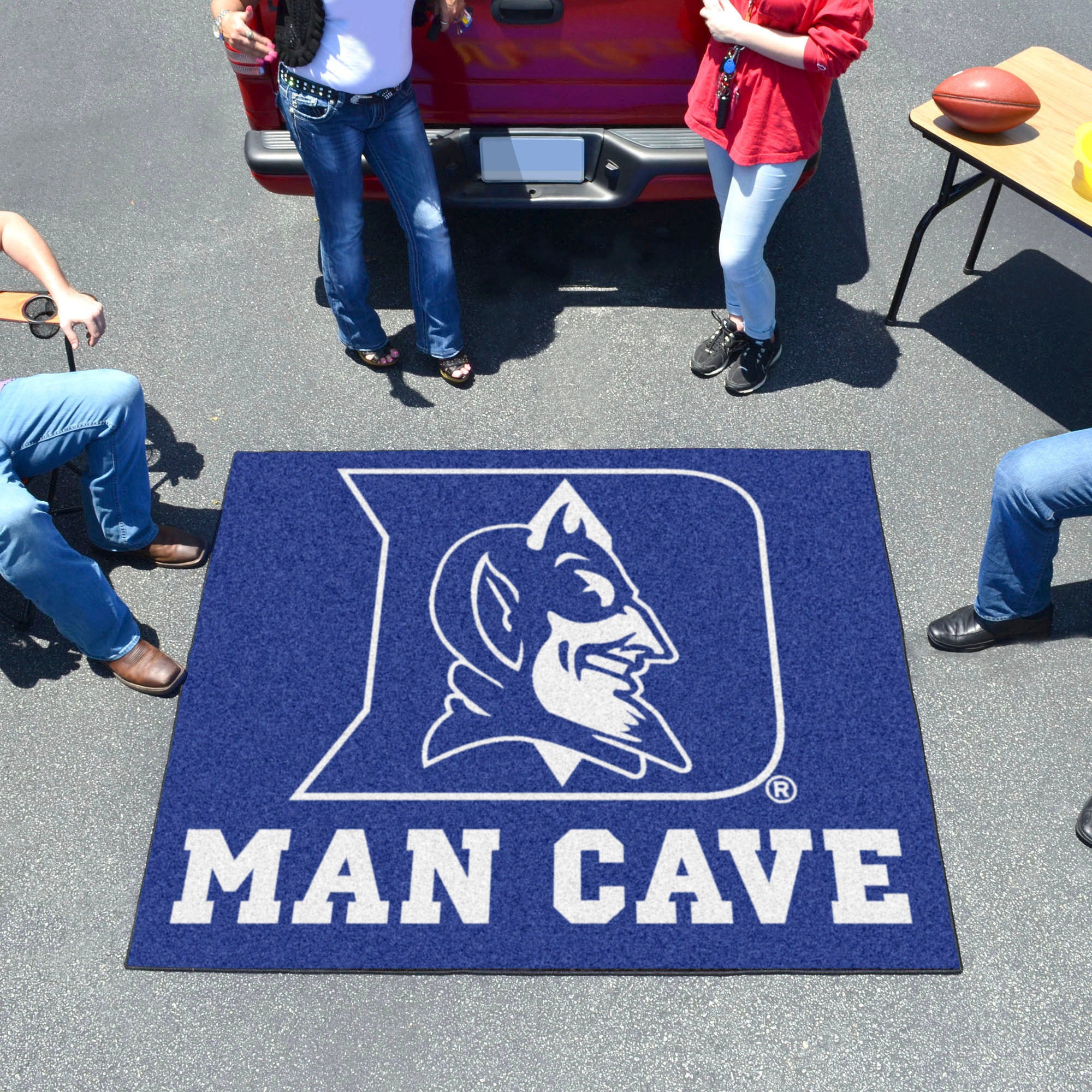 FANMATS, Duke University Blue Devils  Man Cave Rug - 5ft. X 6ft.