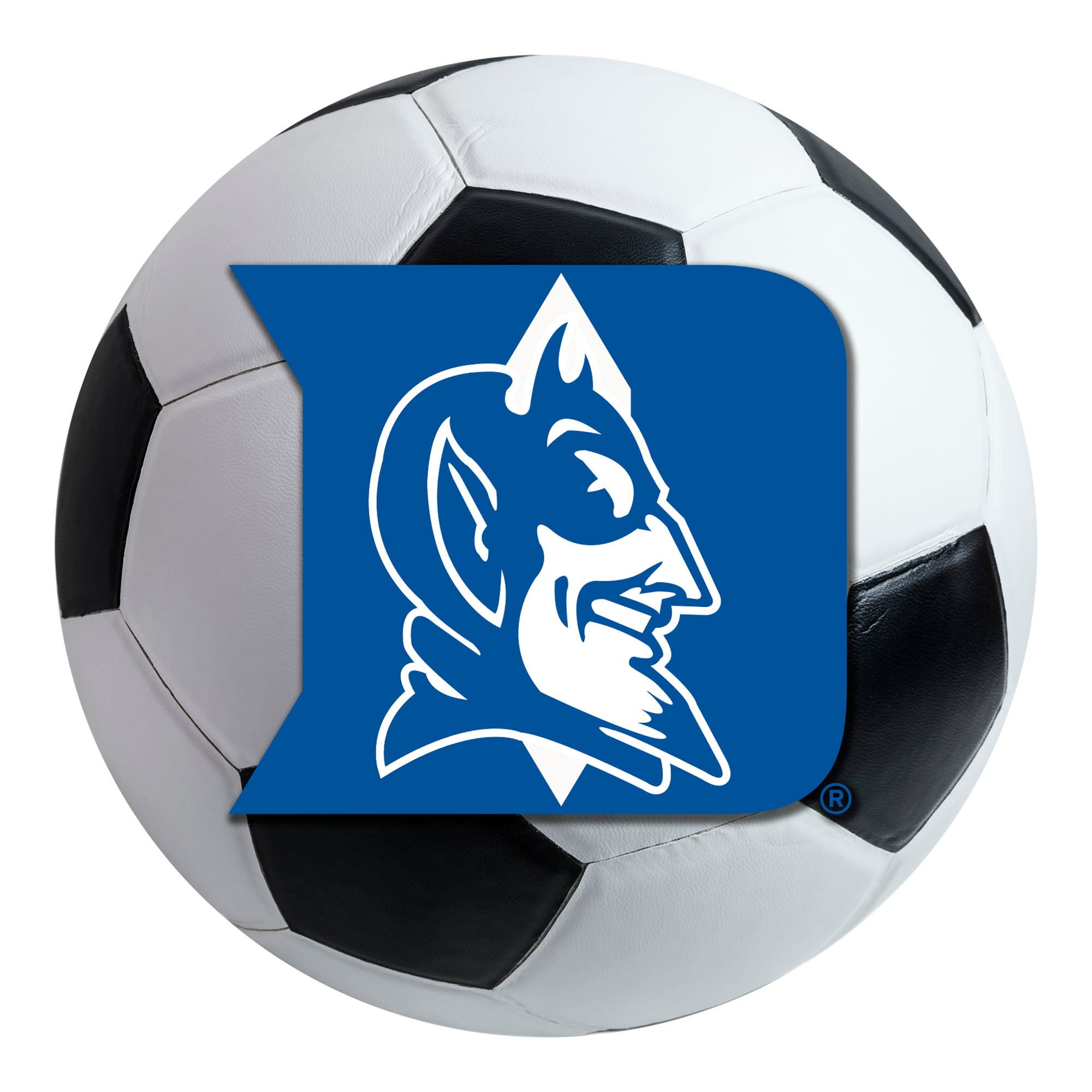 FANMATS, Duke University Blue Devils  Soccer Ball Rug - 27in. Diameter