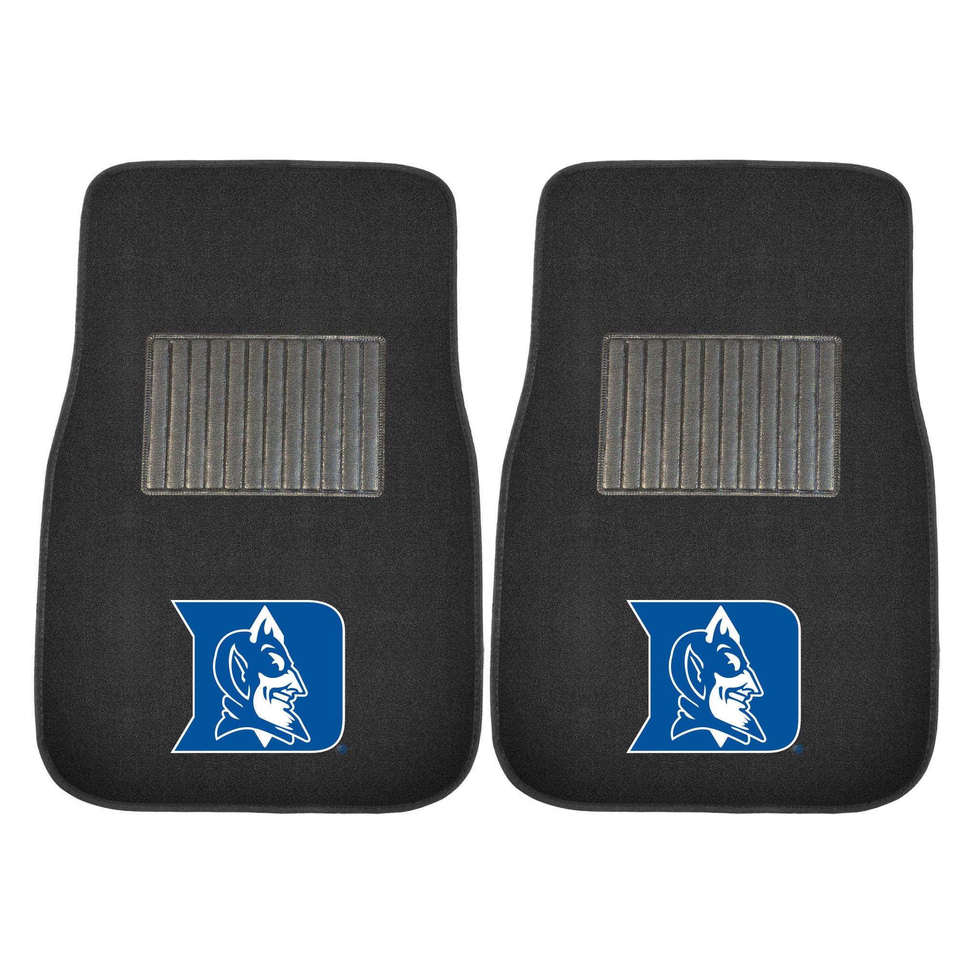 FANMATS, Duke University Embroidered Car Mat Set - 2 Pieces