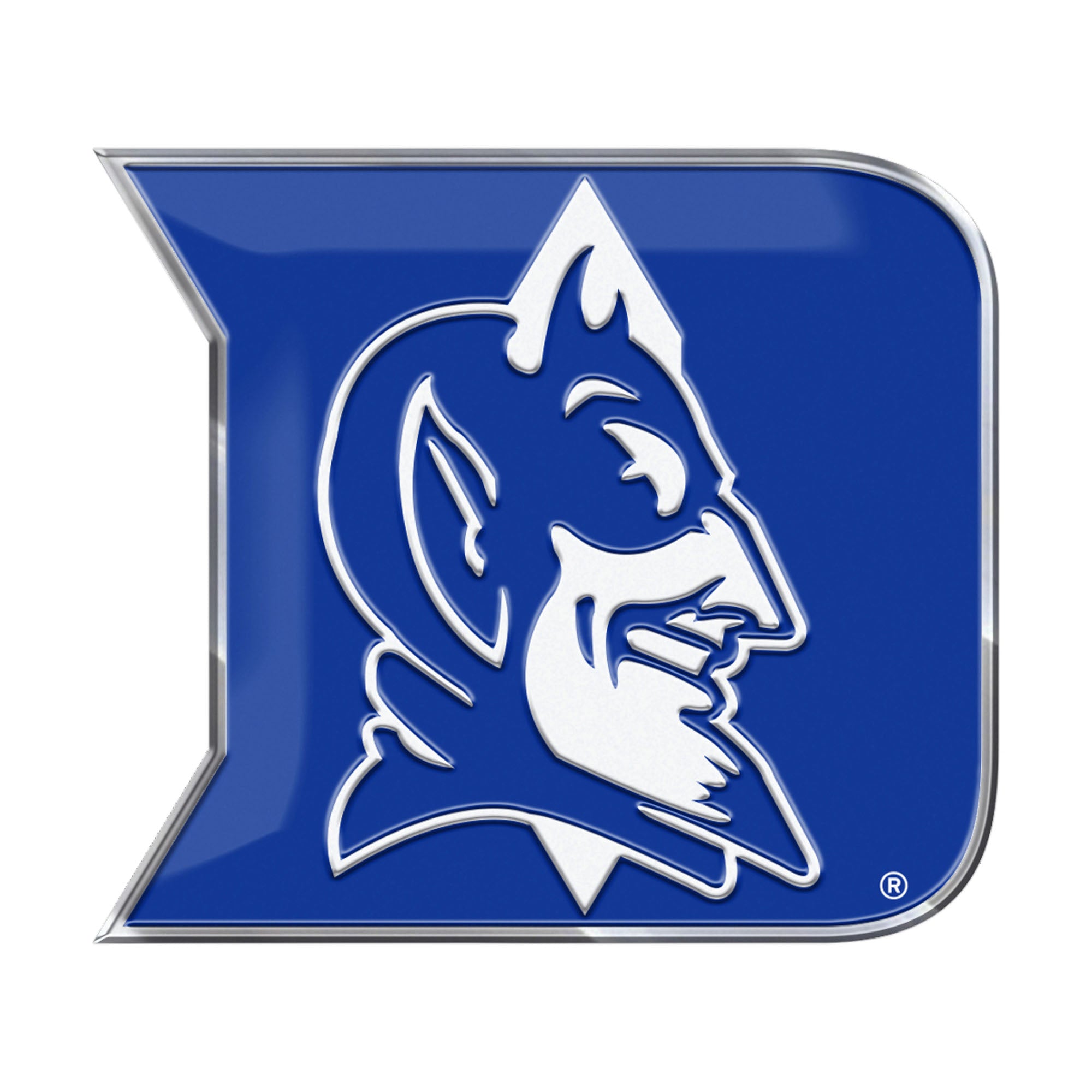 FANMATS, Duke University Heavy Duty Aluminum Color Emblem