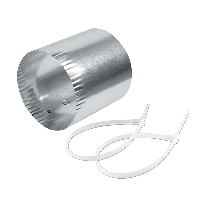 DUNDAS JAFINE INC, Dundas Jafine 4 in. D Silver Aluminum Duct Connector