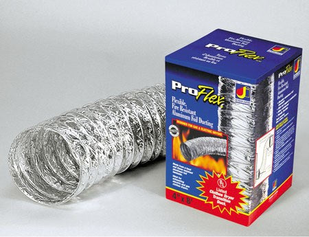 DUNDAS JAFINE INC, Dundas Jafine ProFlex 8 ft. L X 4 in. D Silver Aluminum Dryer Vent Duct