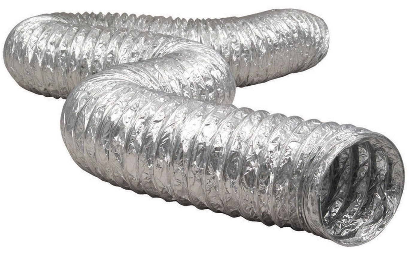 DUNDAS JAFINE INC, Dundas Jafine ProFlex 8 ft. L X 4 in. D Silver Aluminum Dryer Vent Duct