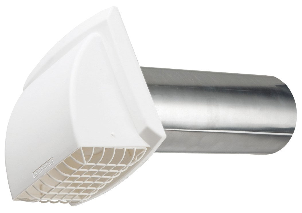 DUNDAS JAFINE INC, Dundas Jafine ProMax 4 in. D White Aluminum/Plastic Wall Exhaust Hood