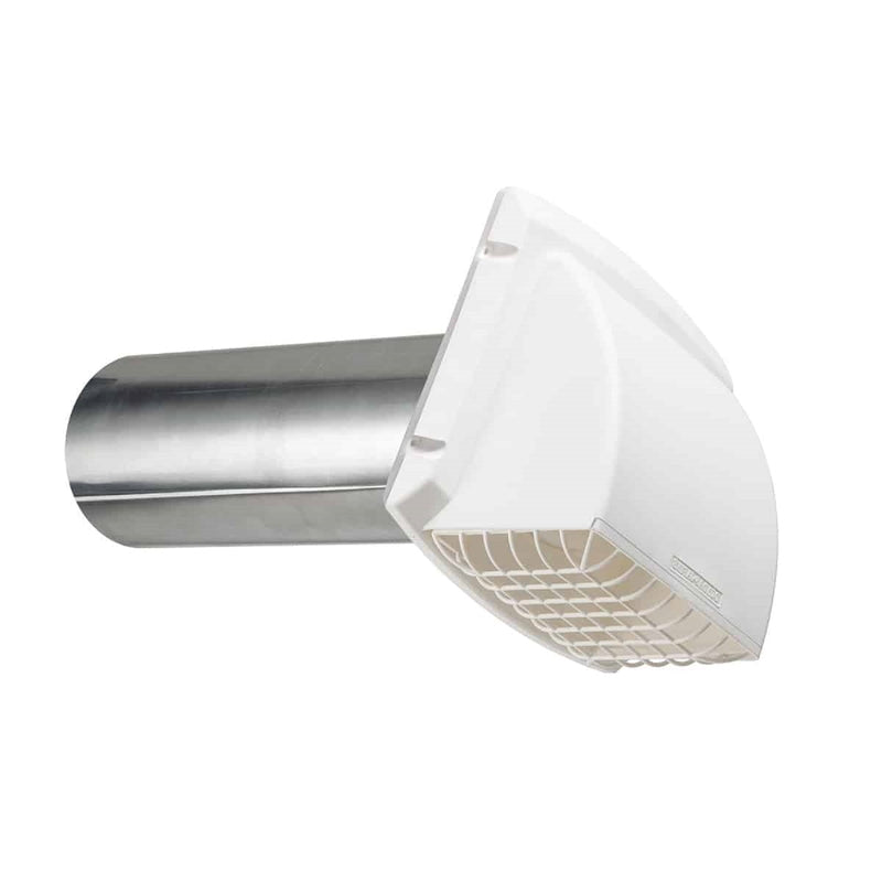 DUNDAS JAFINE INC, Dundas Jafine ProMax 4 in. D White Aluminum/Plastic Wall Exhaust Hood