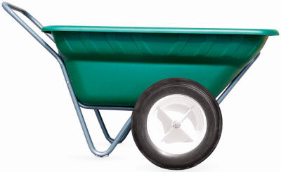 High Country Plastics, Dura Cart, Forest Green, 7-Cu. Ft.