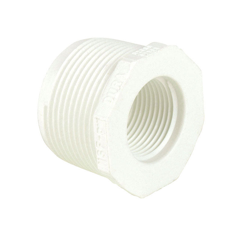 Dura, Dura  Schedule 40  1/2 in. MIPT   x 1/4 in. Dia. FIPT  PVC  Bushing