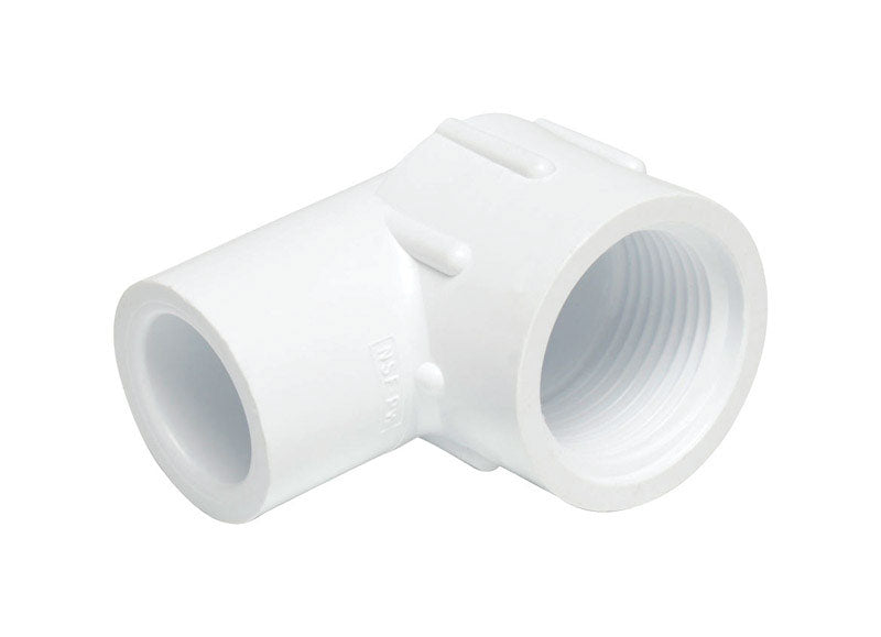 DURA PLASTIC PRODUCTS LLC, Dura Schedule 40 1/2 in. Spigot X 1/2 in. D FIPT PVC 90 Degree Street Elbow 250 pk