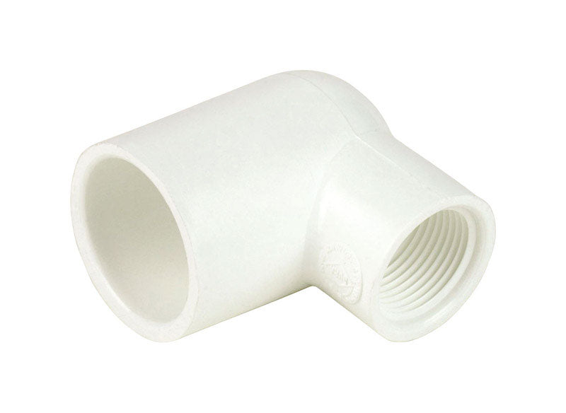 DURA PLASTIC PRODUCTS INC, Dura  Schedule 40  3/4 in. Insert   x 1/2 in. Dia. FPT  PVC  90 Degree Reducing Elbow