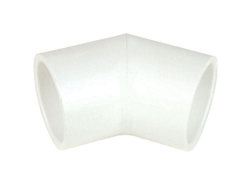 DURA PLASTIC PRODUCTS INC, Dura  Schedule 40  3/4 in. Insert   x 3/4 in. Dia. Slip  PVC  45 Degree Elbow