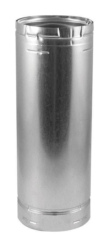 M&G DURAVENT INC, DuraVent 4 in. Dia. x 24 in. L Galvanized Steel Round Gas Vent Pipe (Pack of 2)