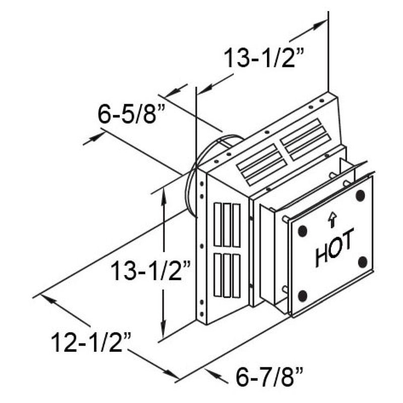 M&G DURAVENT INC, DuraVent DirectVent 4 in. D Aluminum Stove Vent Horizontal Termination Cap