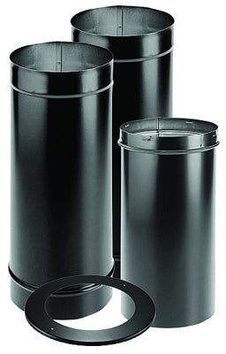 M & G DURAVENT INC, DuraVent  DuraBlack  6 in. Dia. x 31 in. L Galvanized Steel  Stove Pipe