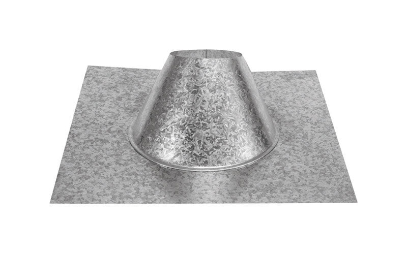 M&G DURAVENT INC, DuraVent DuraPlus 6 in. D Galvanized Steel Adjustable Fireplace Roof Flashing