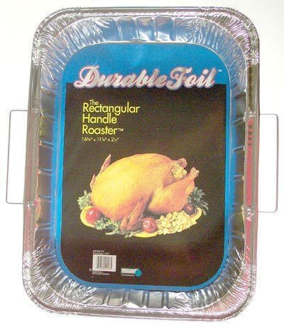 Durable Foil, Durable Foil D49113 16-5/8" Aluminum Rectangular Handle Roaster™ (Pack of 12)