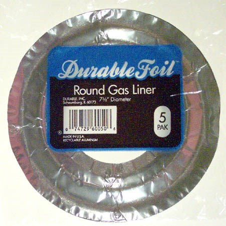 Home Plus, Durable Foil D60050 Durable Foil™ Round Gas Burner Liners (Pack of 12)