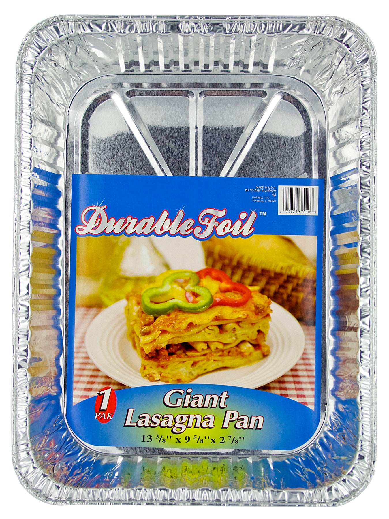 DURABLE INC, Durable Foil D67010 13" Lasagna Pan