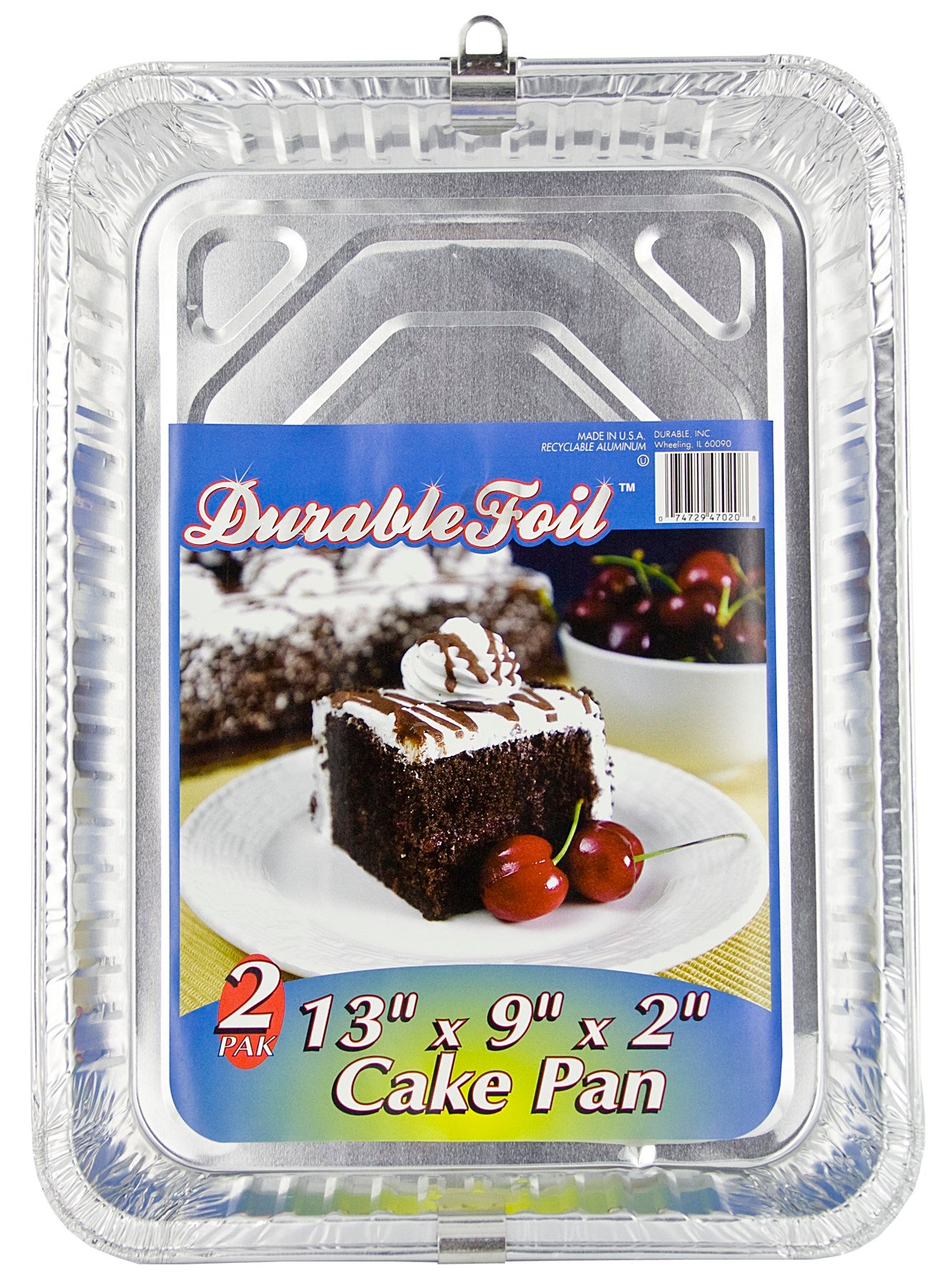 Durable Foil, Durable Foil Disposable Aluminum Foil Oblong Round Cake Pan 13 L x 9 W x 2 D in. (Pack of 12)