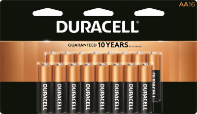 DURACELL DISTRIBUTING INC, Duracell Coppertop AA Alkaline Batteries 16 pk Carded