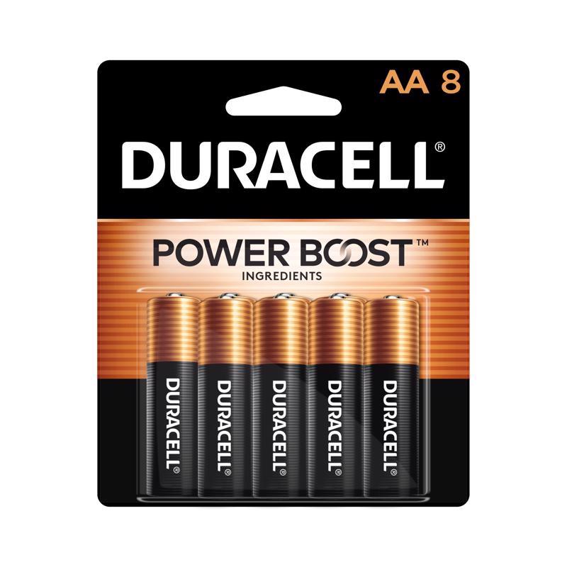 DURACELL DISTRIBUTING INC, Duracell Coppertop AA Alkaline Batteries 8 pk Carded (Pack of 8)