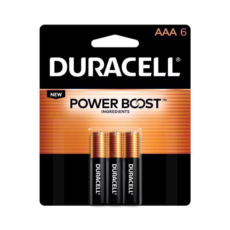 DURACELL DISTRIBUTING INC, Duracell Coppertop AAA Alkaline Batteries 6 pk Carded