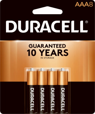 DURACELL DISTRIBUTING INC, Duracell Coppertop AAA Alkaline Batteries 8 pk Carded (Pack of 10)