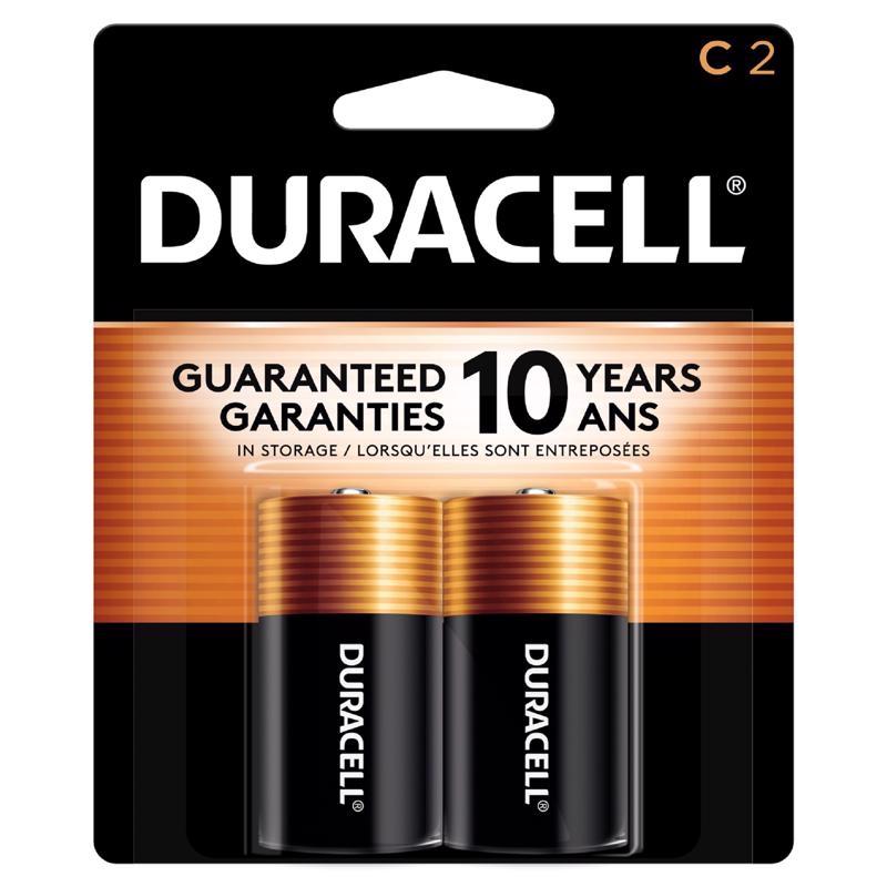 DURACELL DISTRIBUTING INC, Duracell Coppertop C Alkaline Batteries 2 pk Carded