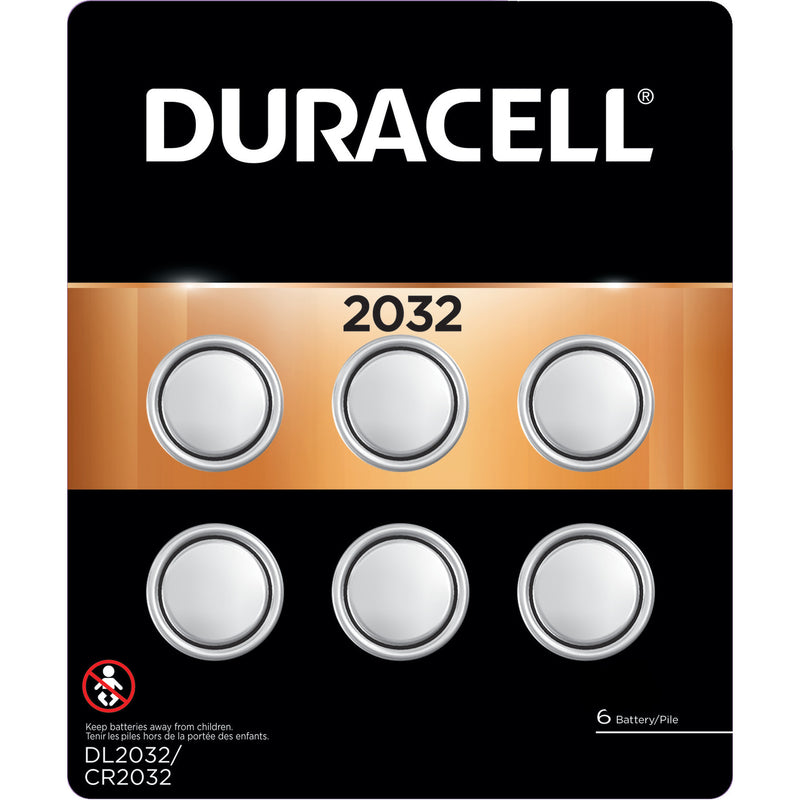 Duracell, Duracell Lithium 2032 3 volt Electronic/Thermometer/Watch Battery 6 pk (Pack of 6)