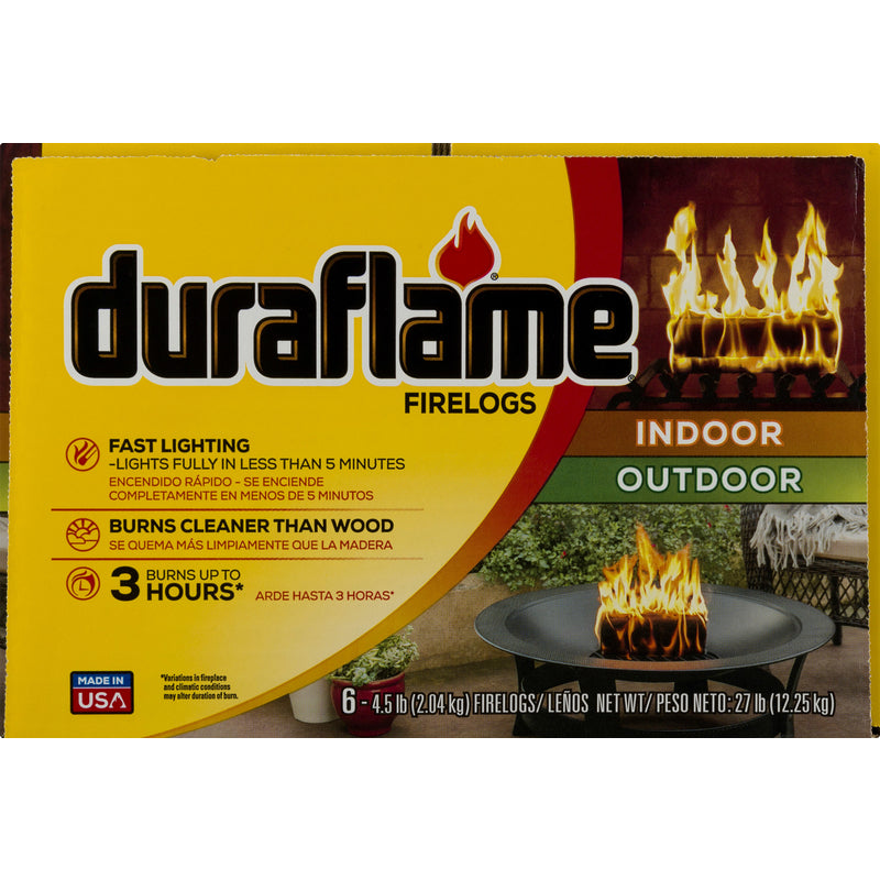 DURAFLAME INC, Duraflame Fire Log 3 hr 6 pk