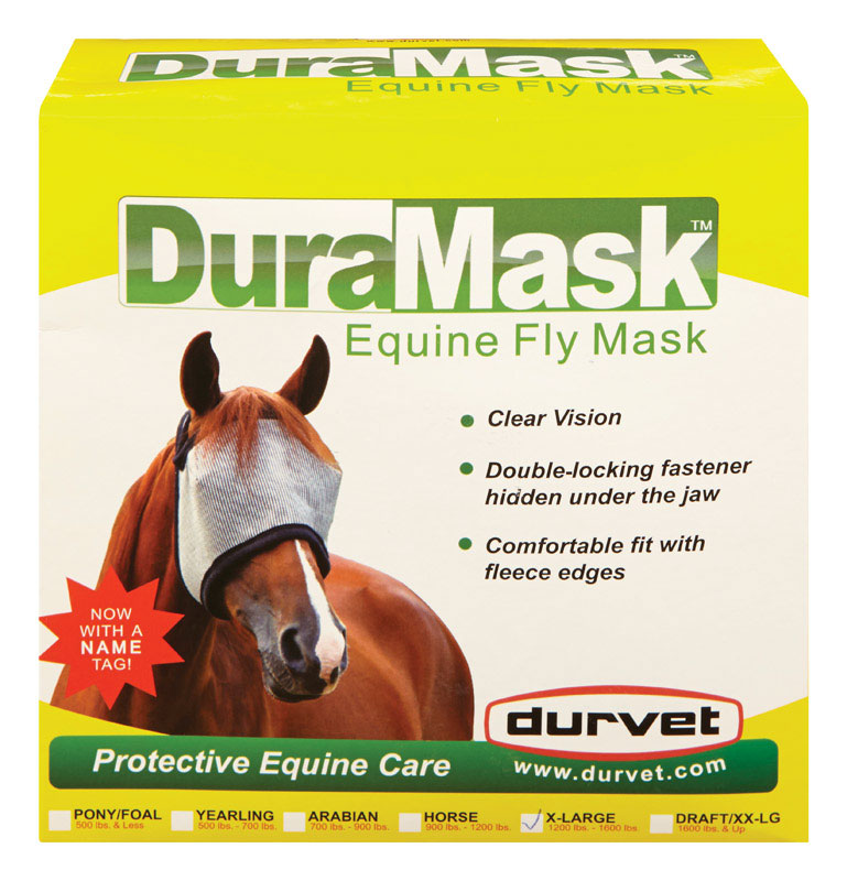 MWI VETERINARY SUPPLY, Duramask  Mesh  X-Large Horse Fly Mask