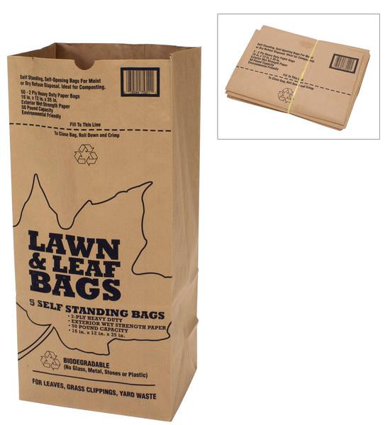 ARETT SALES CORP, Duro Bag 50 gal Leaf Bags Drawstring 1 pk