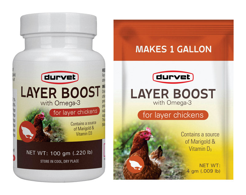 MWI VETERINARY SUPPLY, Durvet Layer Boost  Powder  Supplement  For Poultry 100 gm