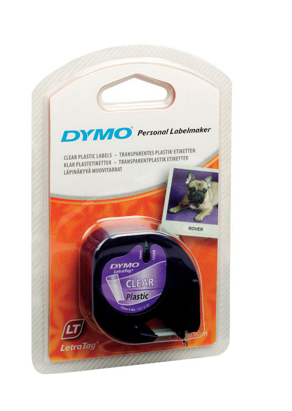 NEWELL BRANDS DISTRIBUTION LLC, Dymo 1/2 in. W X 156 in. L Clear Plastic Label Maker Tape